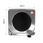 1500W Portable Electric Cooktop - Stainless Steel