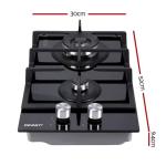 Portable 2 Burner Gas Cooktop with Wok Burners