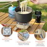 Portable Gas Camping Stove with Piezo Ignition