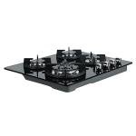 Portable 4-Burner Gas Cooktop with Knob Controls