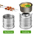 Ohuhu Portable Stainless Steel Camping Stove and Grill