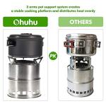 Ohuhu Portable Stainless Steel Camping Stove and Grill