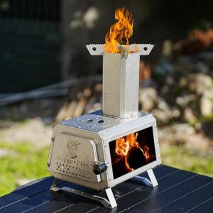 Portable Stainless Steel Rocket Stove for Camping