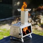 Portable Stainless Steel Rocket Stove for Camping