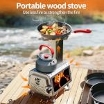 Portable Stainless Steel Rocket Stove for Camping