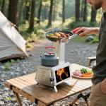 Portable Stainless Steel Rocket Stove for Camping