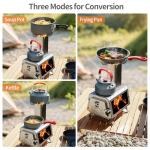 Portable Stainless Steel Rocket Stove for Camping