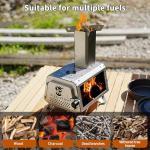 Portable Stainless Steel Rocket Stove for Camping