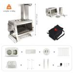 Portable Stainless Steel Rocket Stove for Camping