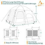 KTT Extra Large 12-Person Family Cabin Tent