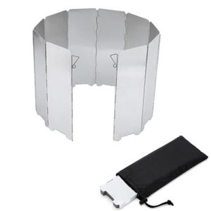 Ultralight Folding Camp Stove Windscreen – 10 Plates