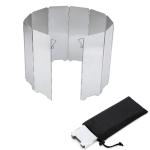 Ultralight Folding Camp Stove Windshield for Backpacking