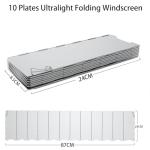 Ultralight Folding Camp Stove Windshield for Backpacking
