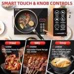 Portable Infrared Electric Cooker – 3500W Black