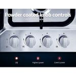 Portable 4-Burner Gas Cooktop with Glass Surface