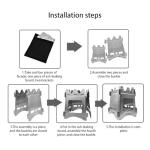 Portable Folding Wood Burning Camping Stove