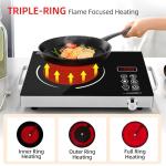 Portable Infrared Electric Cooker – 3500W Black