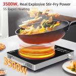 Portable Infrared Electric Cooker – 3500W Black