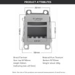 Titanium Foldable Portable Camping Wood Stove