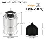 KOMCLUB Portable Wood Burning Camping Stove