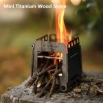 Titanium Foldable Portable Camping Wood Stove