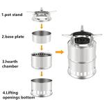 KOMCLUB Portable Wood Burning Camping Stove