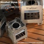 Titanium Foldable Portable Camping Wood Stove