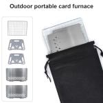 Portable Collapsible Campfire Grill for Outdoor Cooking