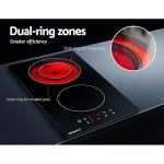 Portable 2-Burner Electric Cooktop with Touch Controls