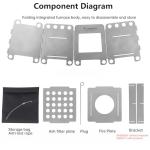 Titanium Foldable Portable Camping Wood Stove