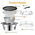 Portable Charcoal BBQ Grill for Camping Adventures