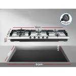 Devanti 5-Burner Portable Gas Cooktop, 90cm