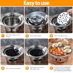 Portable Charcoal BBQ Grill for Camping Adventures