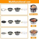 Portable Charcoal BBQ Grill for Camping Adventures