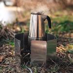 Ohuhu Folding Camp Stove Windshield with Carrying Bag