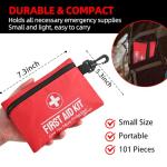 101 Piece First Aid Kit for Camping and Travel