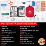 YESDEX 130-Piece First Aid Kit for Emergencies