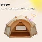 Spacious Hexagonal Luxury Family Camping Tent