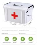 Large Capacity First Aid Kit with Handle
