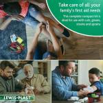 Lewis-Plast 92 Piece First Aid Kit for Emergencies