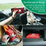 Lewis-Plast 92 Piece First Aid Kit for Emergencies