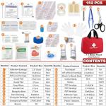 152-Piece First Aid Kit for Camping and Travel