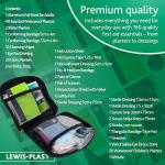 Lewis-Plast 160-Piece First Aid Kit Bag