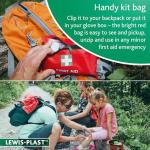 Lewis-Plast 92 Piece First Aid Kit for Emergencies