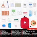 AUSELECT 130PCS Travel First Aid Kit for Outdoor