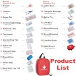 120-Piece Waterproof First Aid Kit for Outdoor Adventures
