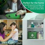 220-Piece Lewis-Plast First Aid Kit for Camps