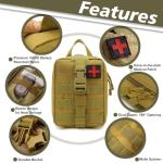 LOFEE Tactical First Aid Medical Pouch - Red