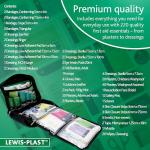 220-Piece Lewis-Plast First Aid Kit for Camps