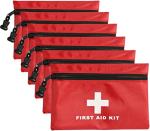 6 Pack Mini Empty First Aid Kit Pouches